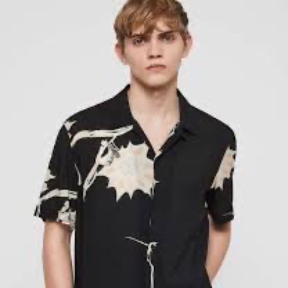 All Saints Tops - AllSaints Mens Unisex Mokapu Short Sleeved Shirt